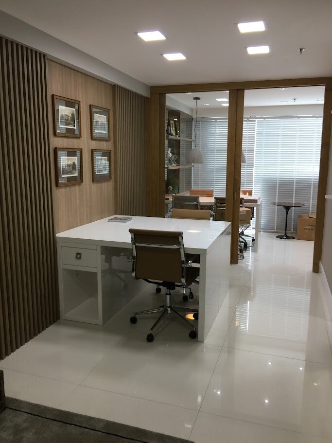 Sala de atendimento do escritório Guzzo & Neres